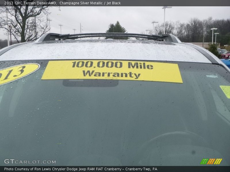 Champagne Silver Metallic / Jet Black 2013 GMC Terrain Denali AWD