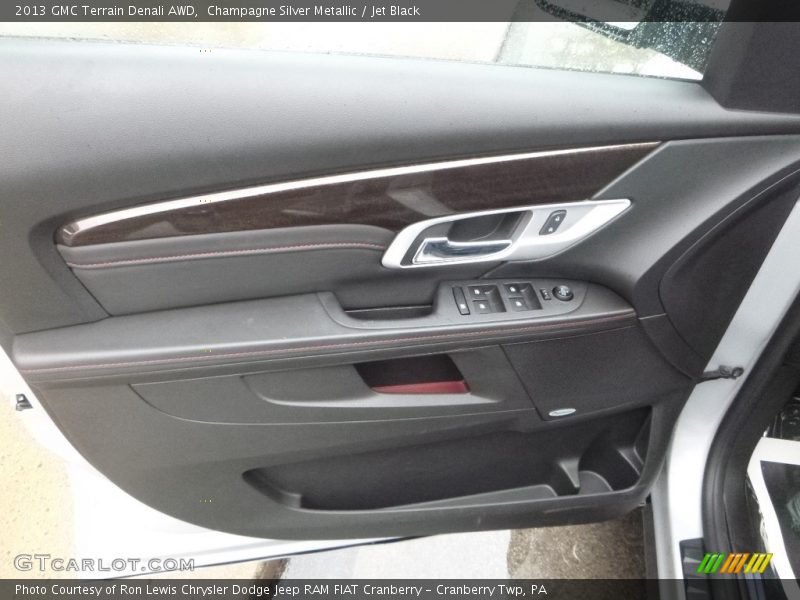Champagne Silver Metallic / Jet Black 2013 GMC Terrain Denali AWD
