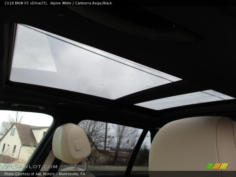 Alpine White / Canberra Beige/Black 2018 BMW X5 xDrive35i