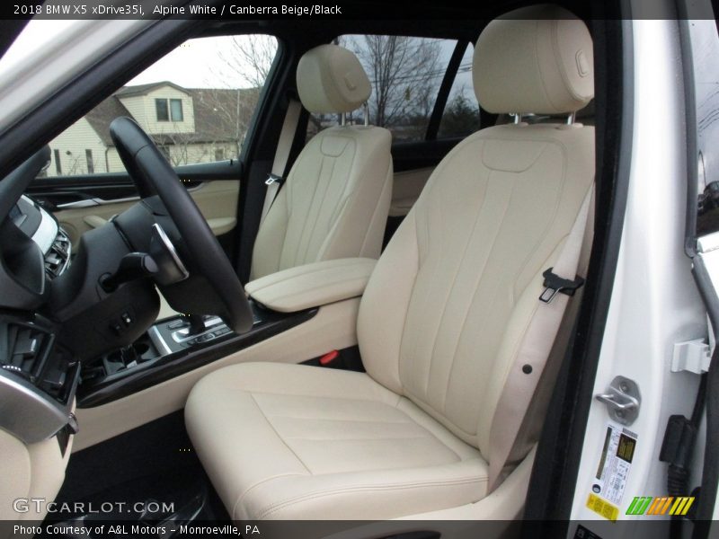 Alpine White / Canberra Beige/Black 2018 BMW X5 xDrive35i
