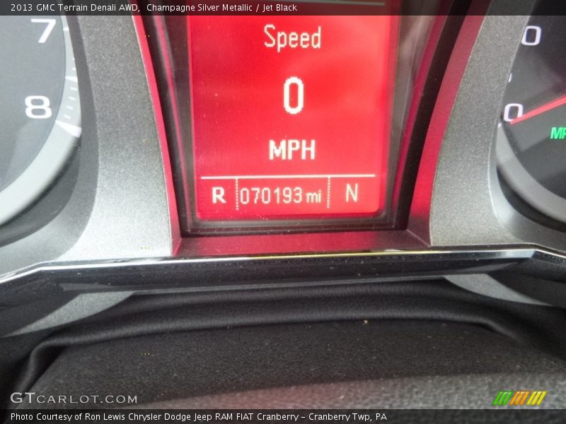 Champagne Silver Metallic / Jet Black 2013 GMC Terrain Denali AWD