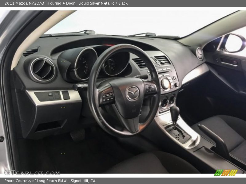 Liquid Silver Metallic / Black 2011 Mazda MAZDA3 i Touring 4 Door