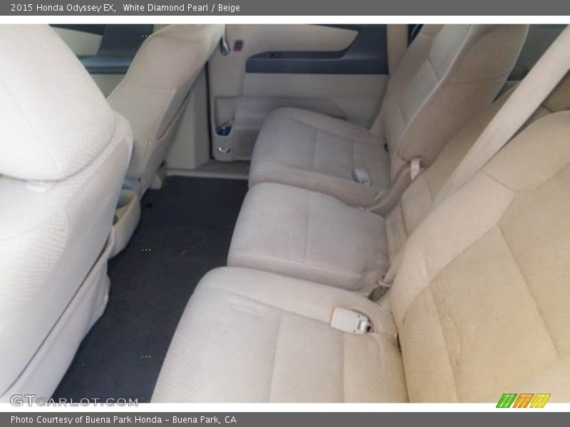 White Diamond Pearl / Beige 2015 Honda Odyssey EX