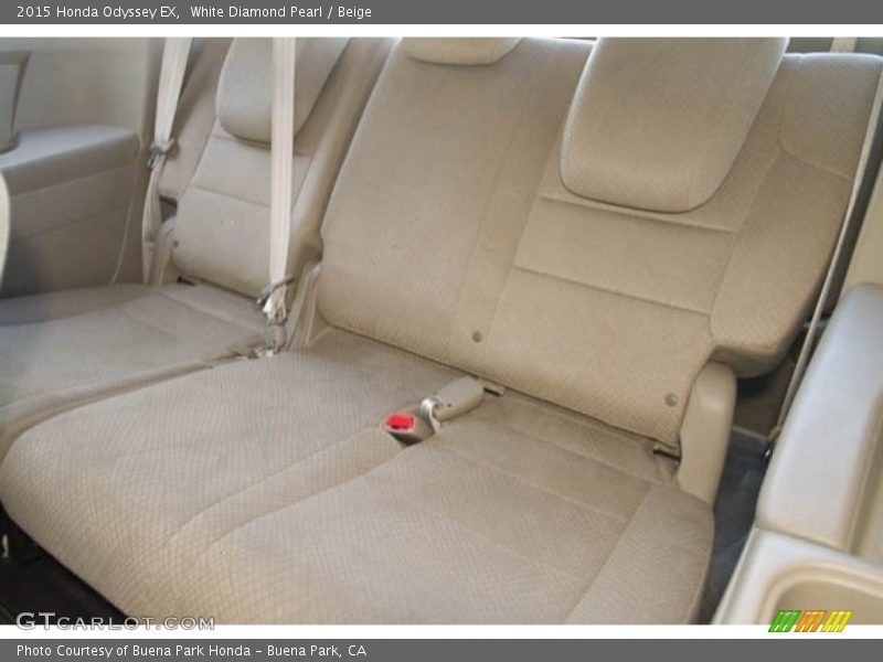 White Diamond Pearl / Beige 2015 Honda Odyssey EX