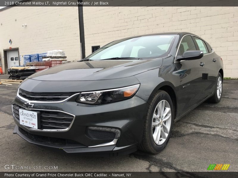 Nightfall Gray Metallic / Jet Black 2018 Chevrolet Malibu LT
