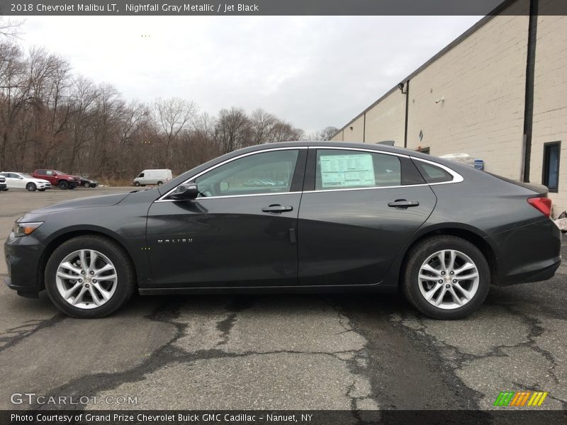 Nightfall Gray Metallic / Jet Black 2018 Chevrolet Malibu LT