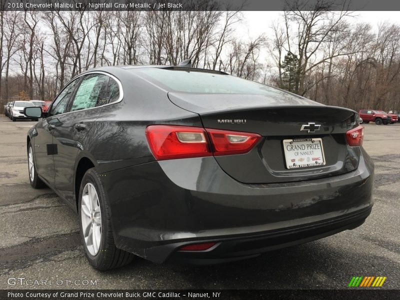Nightfall Gray Metallic / Jet Black 2018 Chevrolet Malibu LT