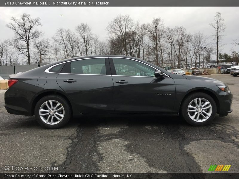 Nightfall Gray Metallic / Jet Black 2018 Chevrolet Malibu LT
