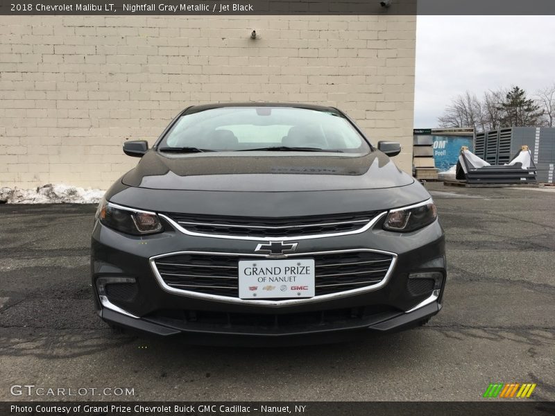 Nightfall Gray Metallic / Jet Black 2018 Chevrolet Malibu LT