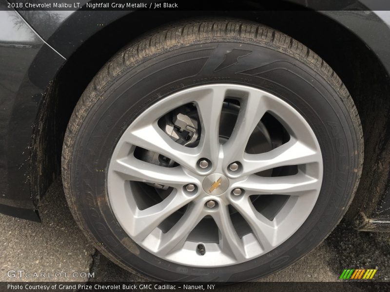 Nightfall Gray Metallic / Jet Black 2018 Chevrolet Malibu LT