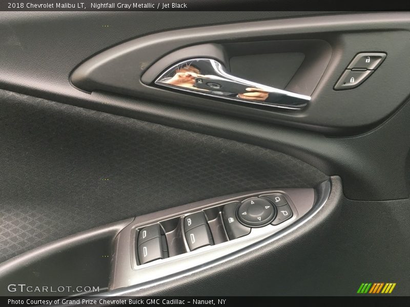 Nightfall Gray Metallic / Jet Black 2018 Chevrolet Malibu LT