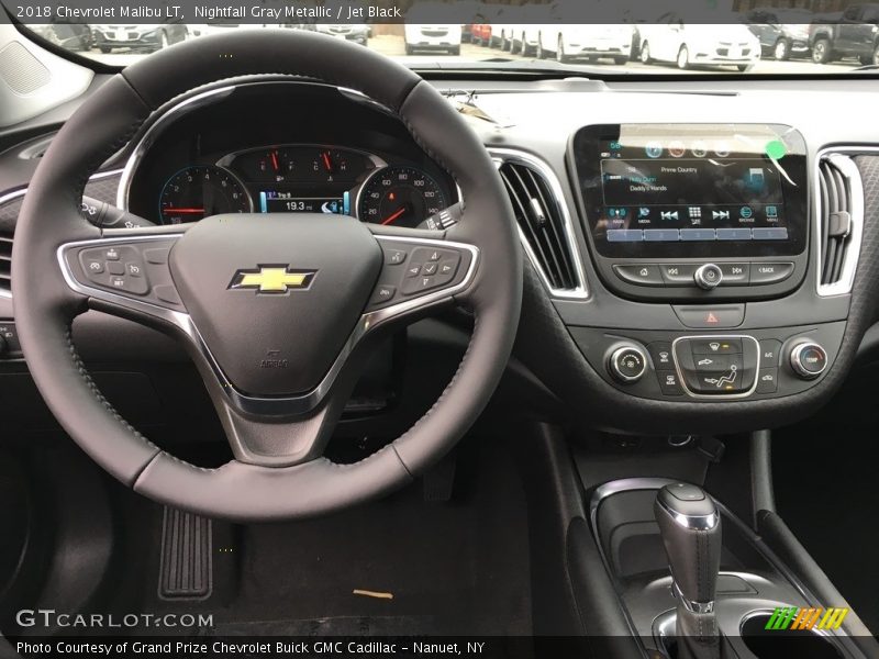 Nightfall Gray Metallic / Jet Black 2018 Chevrolet Malibu LT