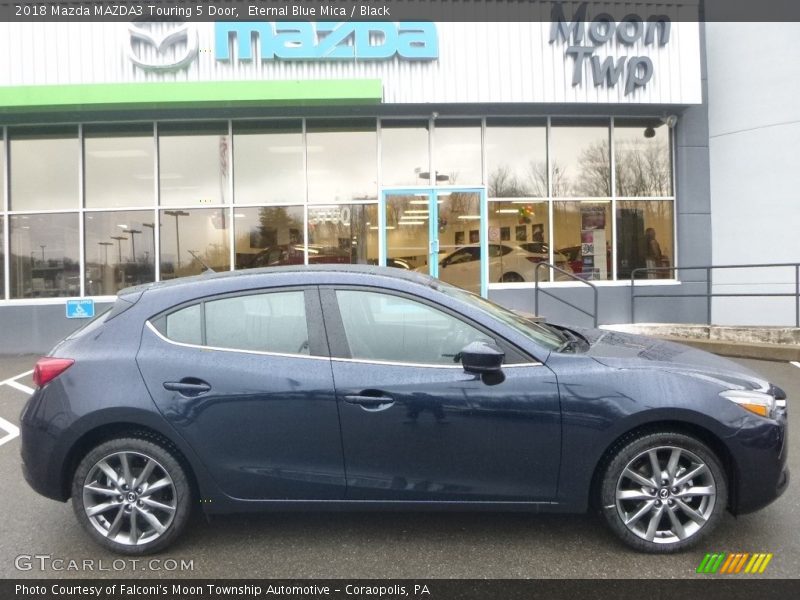 Eternal Blue Mica / Black 2018 Mazda MAZDA3 Touring 5 Door