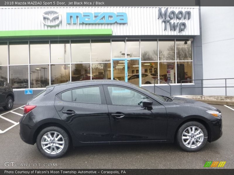 Jet Black Mica / Black 2018 Mazda MAZDA3 Sport 5 Door