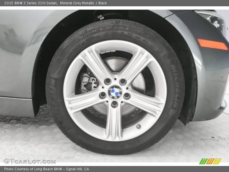 Mineral Grey Metallic / Black 2015 BMW 3 Series 320i Sedan
