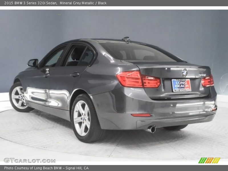 Mineral Grey Metallic / Black 2015 BMW 3 Series 320i Sedan