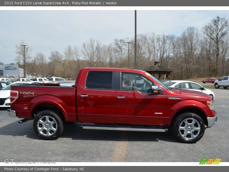 Ruby Red Metallic / Adobe 2013 Ford F150 Lariat SuperCrew 4x4