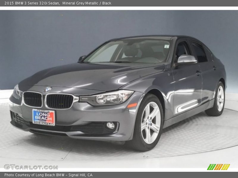 Mineral Grey Metallic / Black 2015 BMW 3 Series 320i Sedan