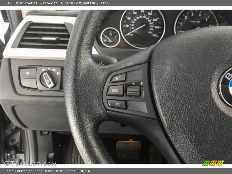 Mineral Grey Metallic / Black 2015 BMW 3 Series 320i Sedan