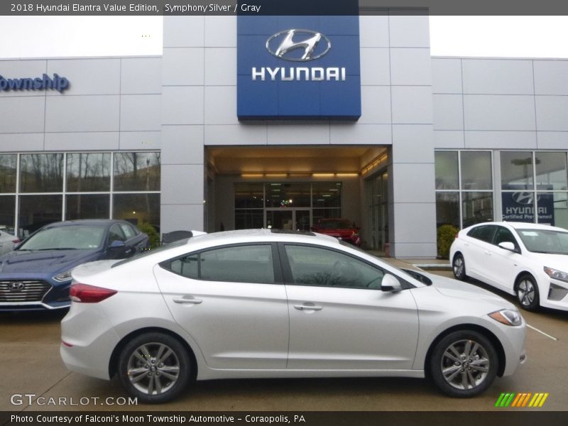 Symphony Silver / Gray 2018 Hyundai Elantra Value Edition