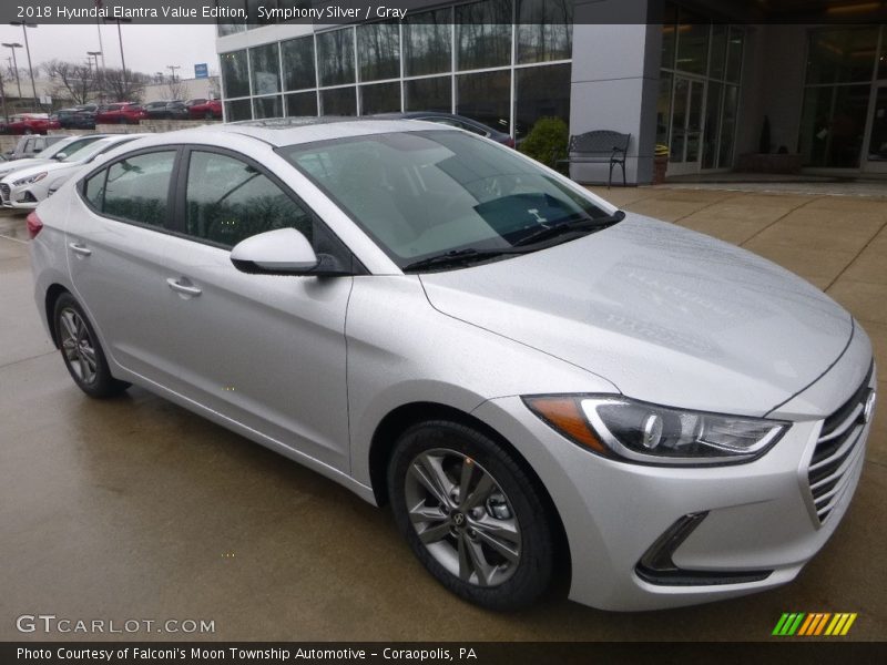Symphony Silver / Gray 2018 Hyundai Elantra Value Edition