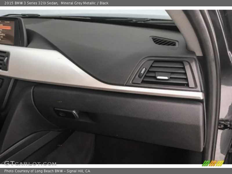 Mineral Grey Metallic / Black 2015 BMW 3 Series 320i Sedan