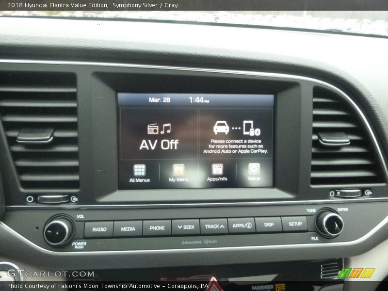 Symphony Silver / Gray 2018 Hyundai Elantra Value Edition