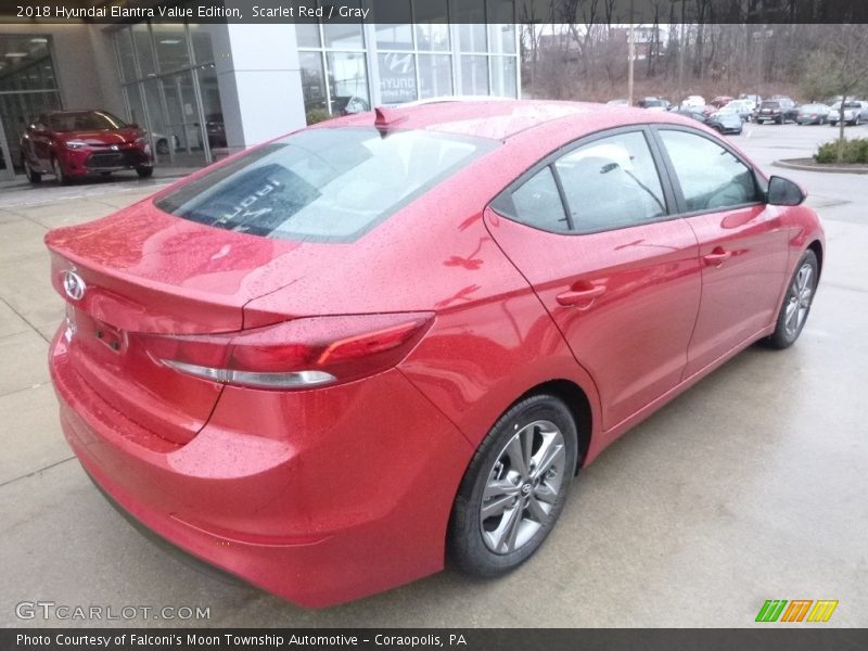 Scarlet Red / Gray 2018 Hyundai Elantra Value Edition