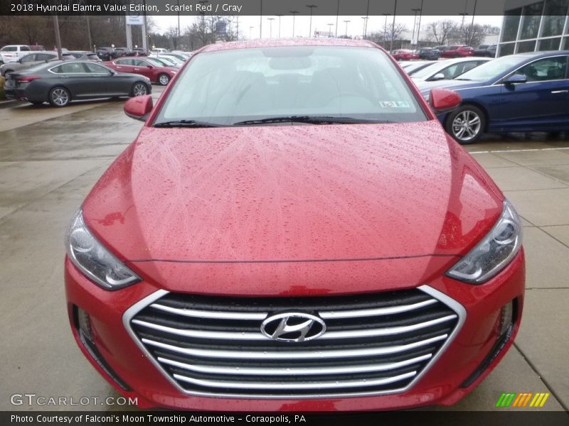 Scarlet Red / Gray 2018 Hyundai Elantra Value Edition