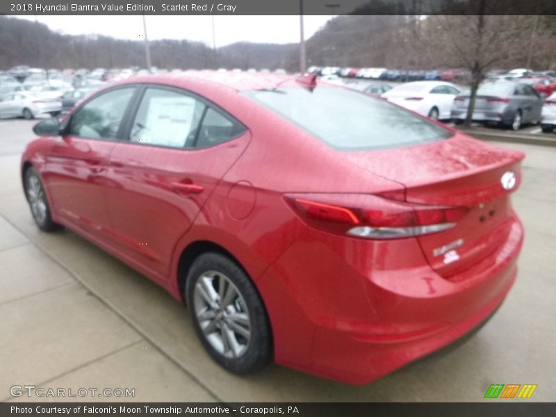 Scarlet Red / Gray 2018 Hyundai Elantra Value Edition