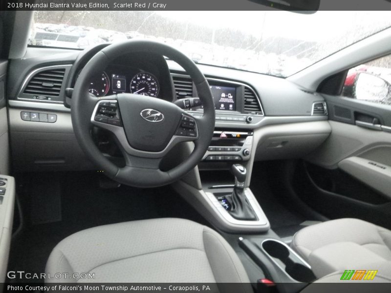 Scarlet Red / Gray 2018 Hyundai Elantra Value Edition