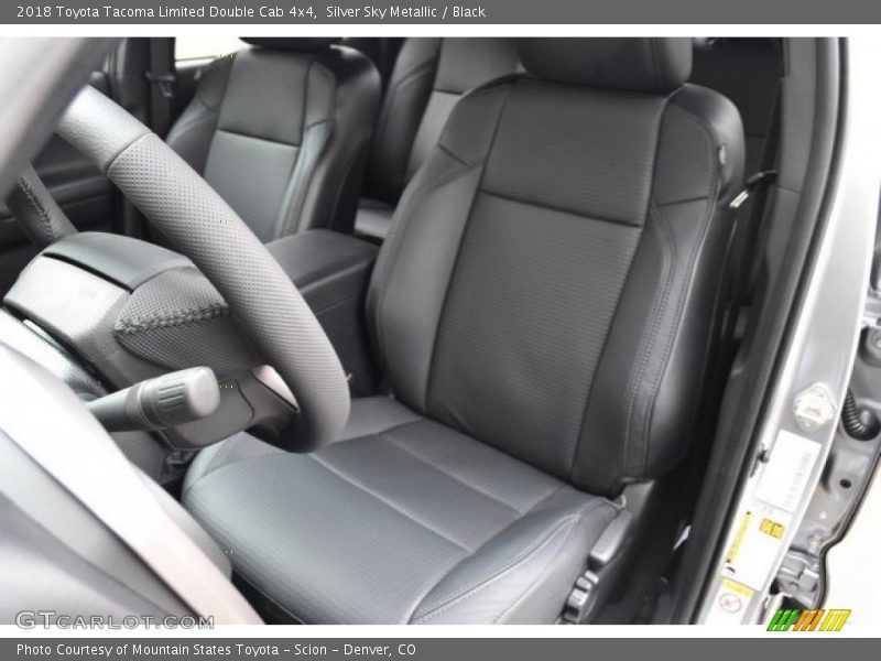 Silver Sky Metallic / Black 2018 Toyota Tacoma Limited Double Cab 4x4
