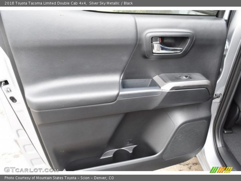 Silver Sky Metallic / Black 2018 Toyota Tacoma Limited Double Cab 4x4