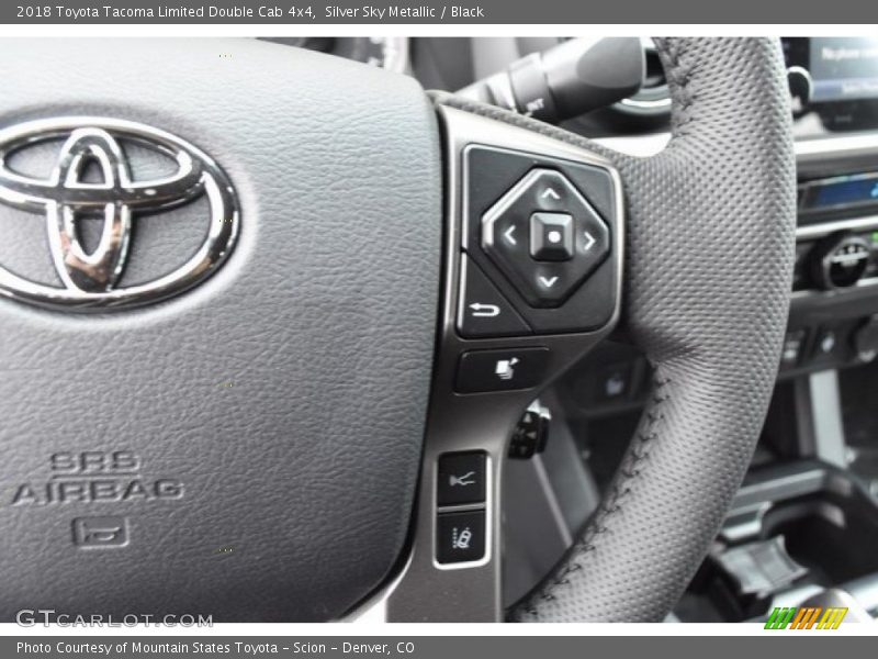 Silver Sky Metallic / Black 2018 Toyota Tacoma Limited Double Cab 4x4