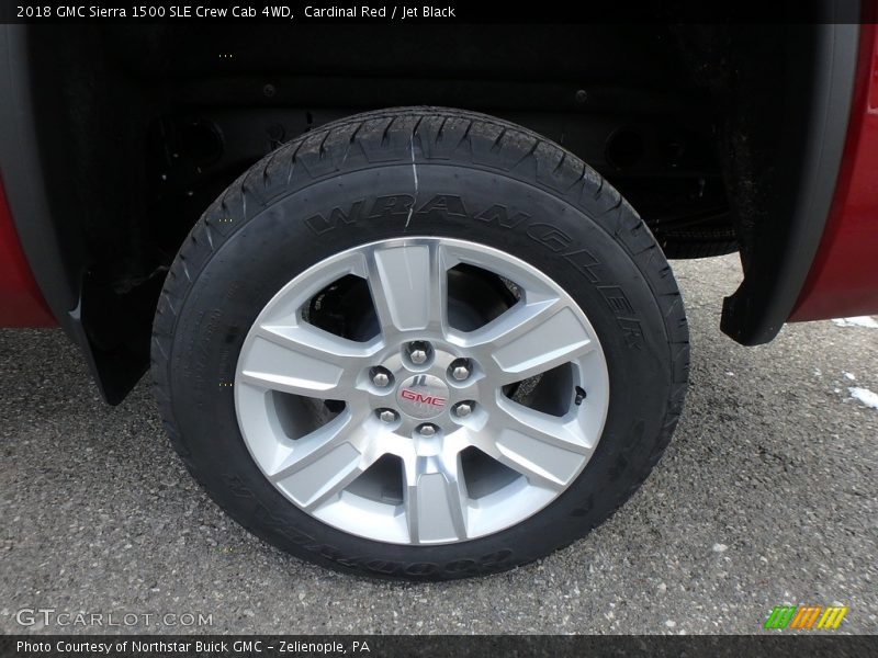 Cardinal Red / Jet Black 2018 GMC Sierra 1500 SLE Crew Cab 4WD