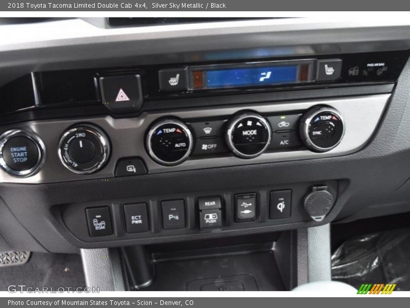 Silver Sky Metallic / Black 2018 Toyota Tacoma Limited Double Cab 4x4