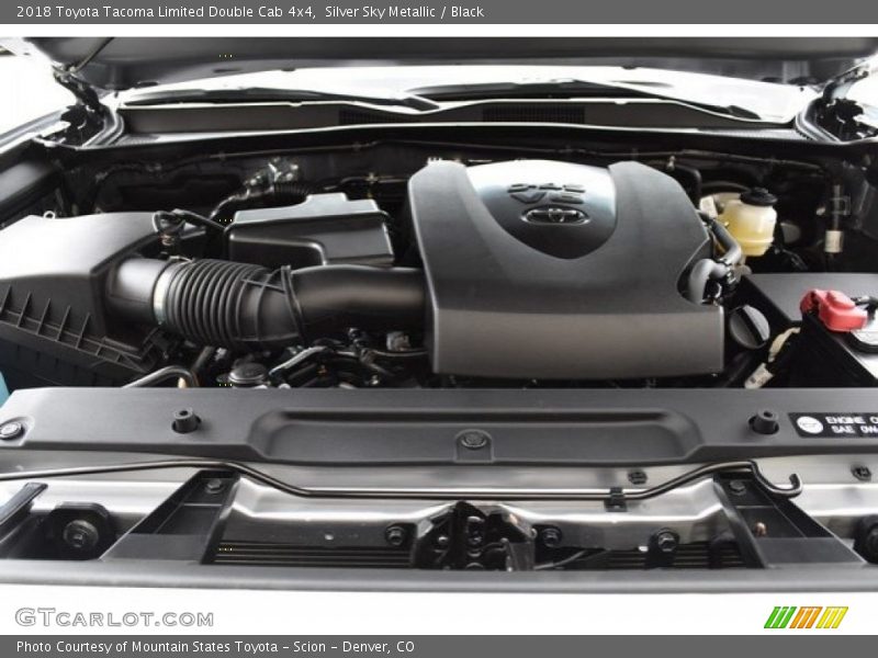 Silver Sky Metallic / Black 2018 Toyota Tacoma Limited Double Cab 4x4