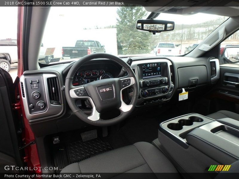  2018 Sierra 1500 SLE Crew Cab 4WD Jet Black Interior