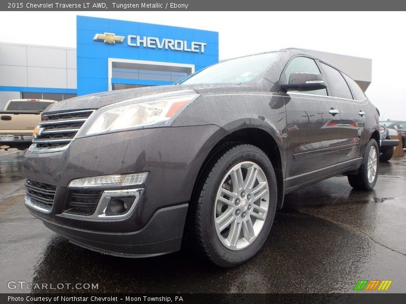 Tungsten Metallic / Ebony 2015 Chevrolet Traverse LT AWD