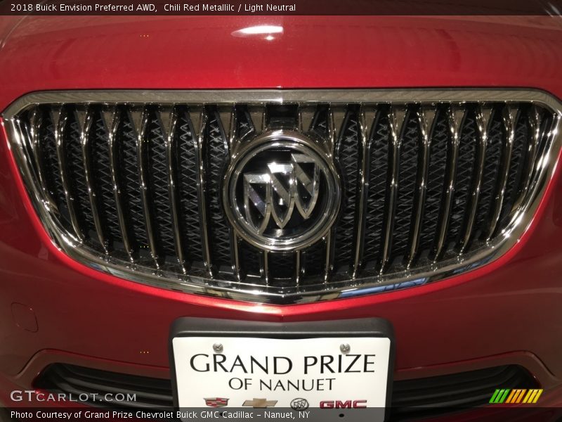 Chili Red Metallilc / Light Neutral 2018 Buick Envision Preferred AWD