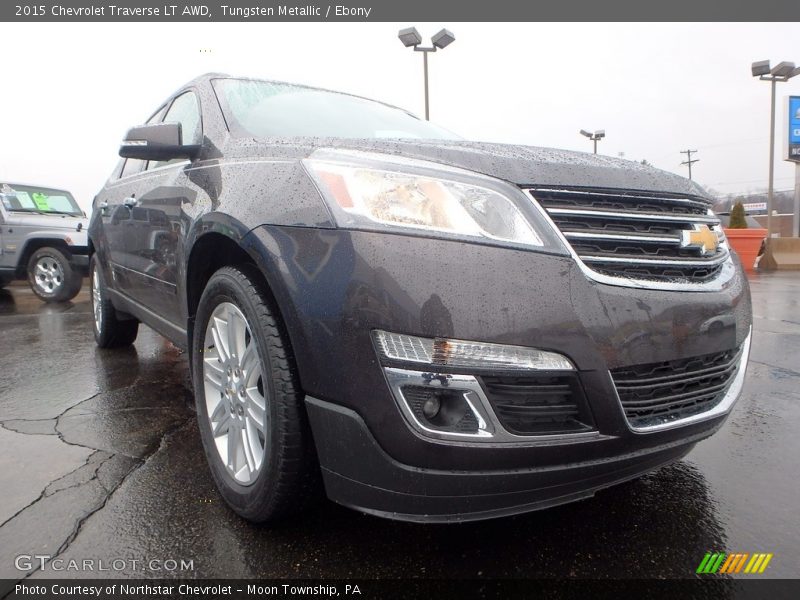 Tungsten Metallic / Ebony 2015 Chevrolet Traverse LT AWD