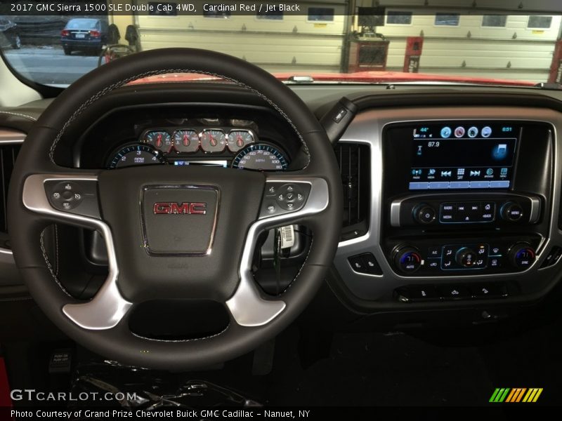 Cardinal Red / Jet Black 2017 GMC Sierra 1500 SLE Double Cab 4WD