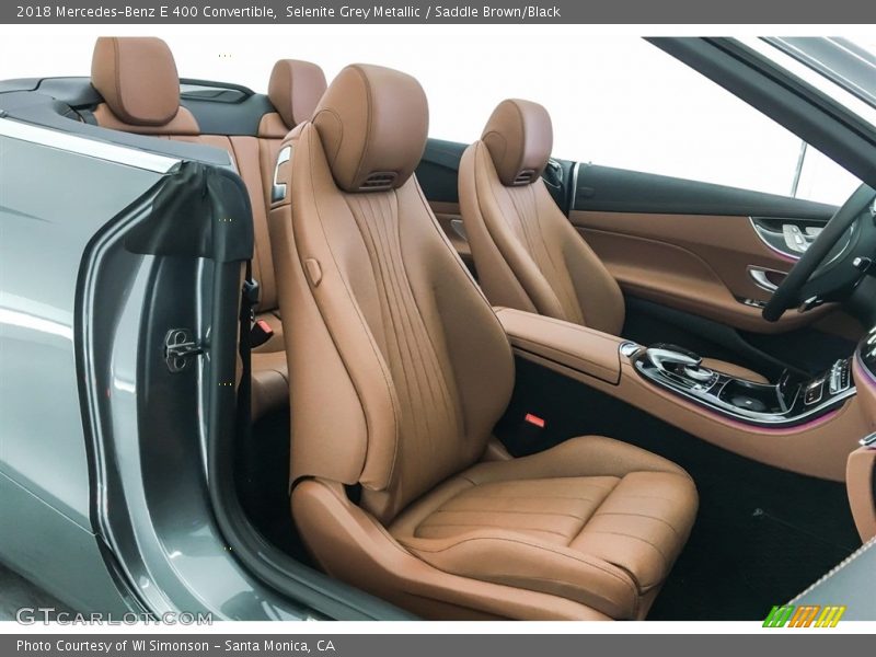 Selenite Grey Metallic / Saddle Brown/Black 2018 Mercedes-Benz E 400 Convertible