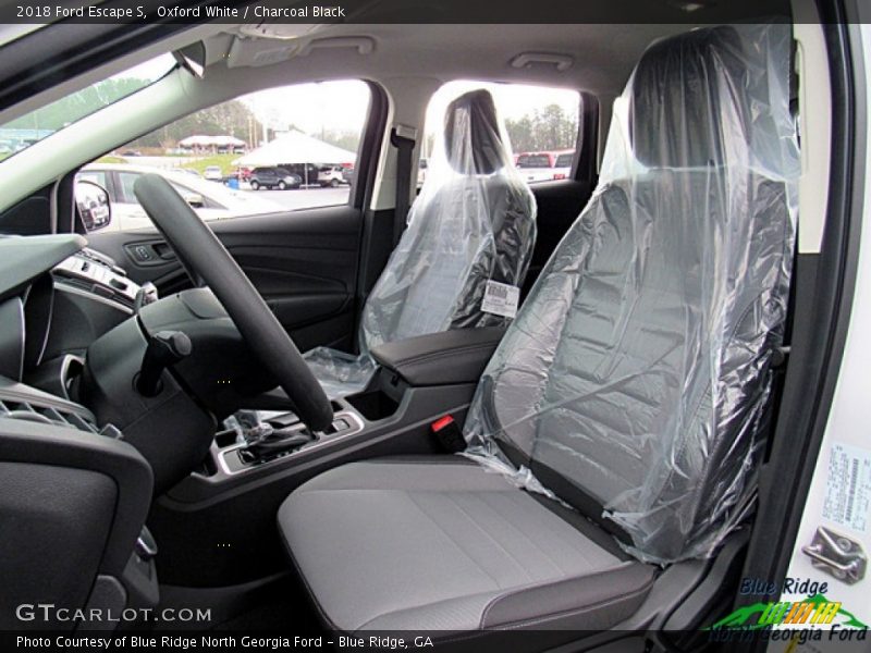 Oxford White / Charcoal Black 2018 Ford Escape S