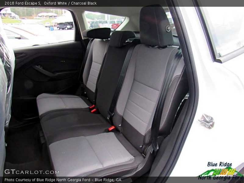 Oxford White / Charcoal Black 2018 Ford Escape S