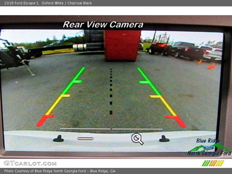 Oxford White / Charcoal Black 2018 Ford Escape S