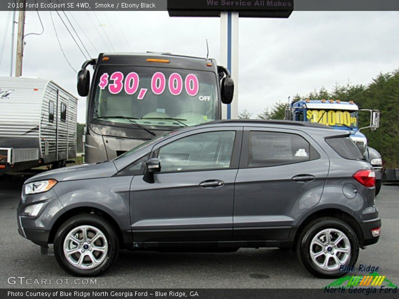 Smoke / Ebony Black 2018 Ford EcoSport SE 4WD