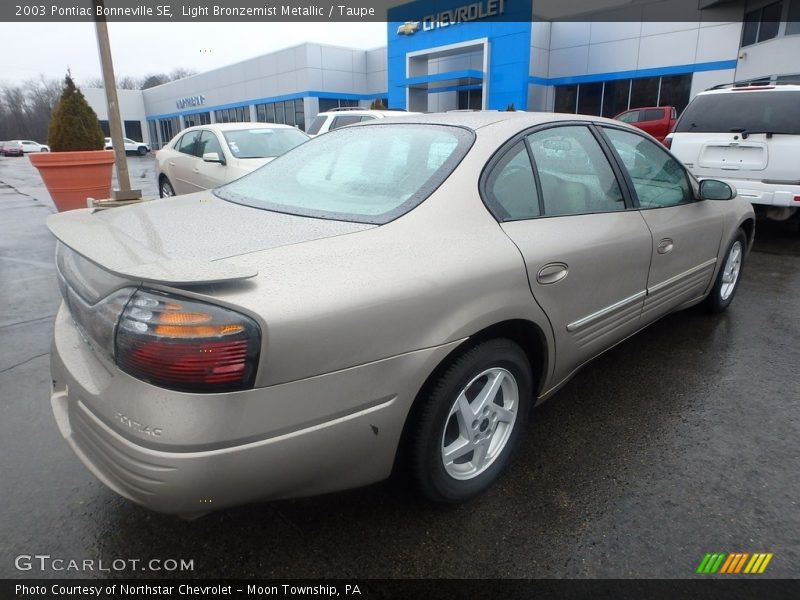 Light Bronzemist Metallic / Taupe 2003 Pontiac Bonneville SE