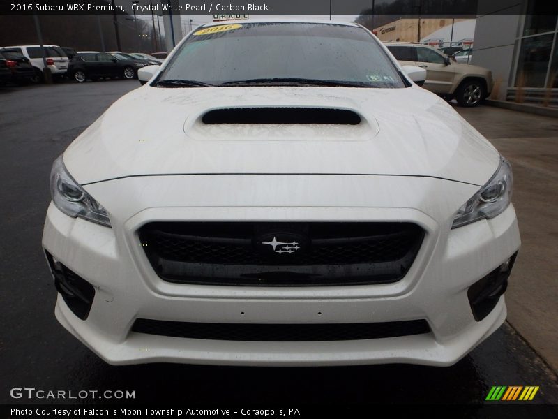 Crystal White Pearl / Carbon Black 2016 Subaru WRX Premium