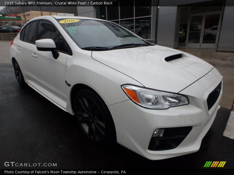 Crystal White Pearl / Carbon Black 2016 Subaru WRX Premium